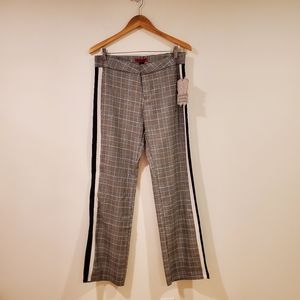 NEW Hot Kiss Striped Plaid Pants Junior's Size 9